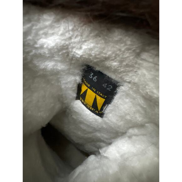 Vintage Tecnica Italian Apres Ski Fur Winter Boots Black Size 36 / 42 - Picture 10 of 12